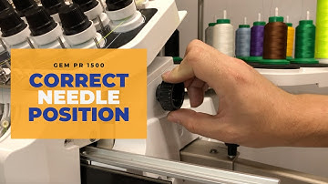 Correcting Needle Position ERROR on your Meistergram Embroidery Machine GEM PR-1500