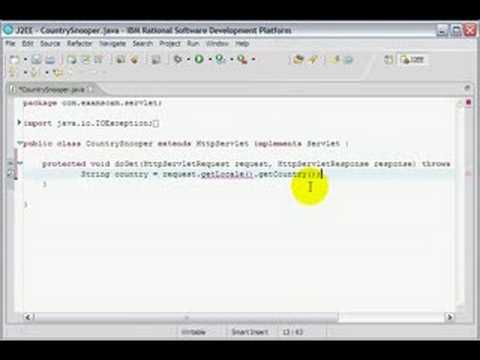 Creating a Simple J2EE Servlet Using IRAD for WebSphere