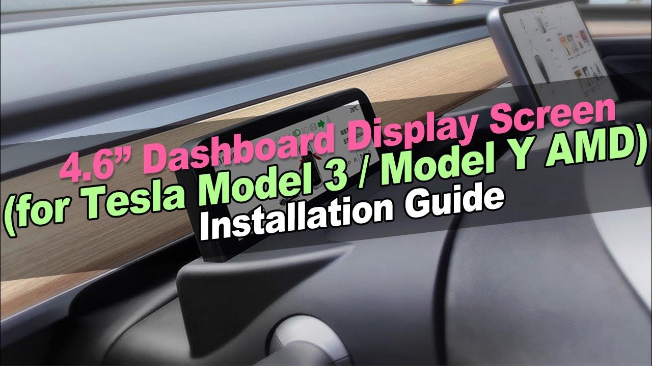 YS1 AMD White Power Cable Model 3/Y Cluster Screen For Tesla Vehicles