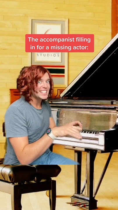 when the accompanist sings during music rehearsals 😌 we love them #singer #musical #theatre #actor