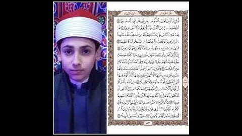 تلاوه مرتله بصوت القارئ الشيخ محمود محمد محروس للصفحه رقم ٨٧