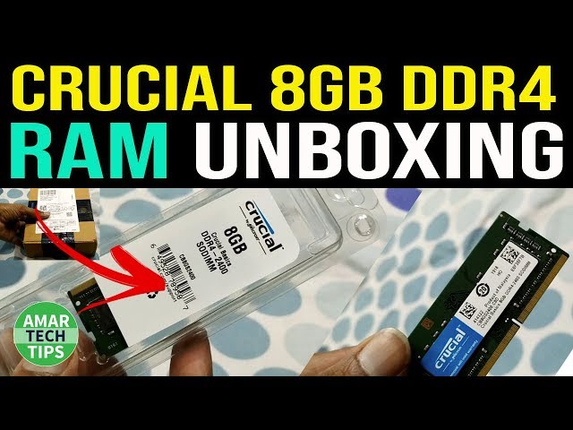 Crucial 8gb DDR4 RAM Unboxing || Amar Tech Tips