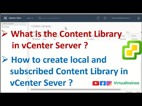 What is the Content Library in vCenter Server ? | Content Library in vSphere | Content Library