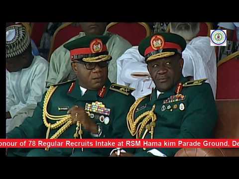 LIVE EVENT: Passing Out Parade in Honour of 78 Regular Intake at Depot Nigerian Army, Today19/10/19