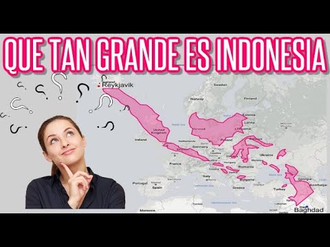 Que Tan Grande es Indonesia 🔴 #Datos #Interesantes #SabiasQue #Geografia #Mapas