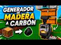🔥 GENERADOR de MADERA a CARBÓN INFINITO en Minecraft 26+⚡ (Fácil y Automático)