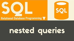 Nested Queries | SQL | Tutorial 18 - Durasi: 10.23. 