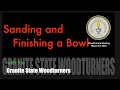 Sanding and finishing a bowl with the granite state woodturners