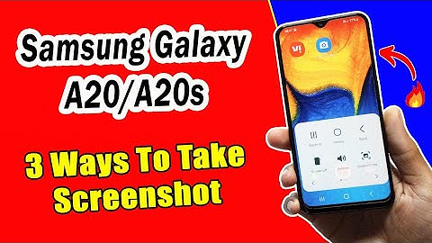 screenshot in samsung a20 & a20s - 3 way to take screenshots in samsung