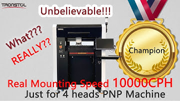 High Speed Tronstol A58 4 heads with real mounting speed 10000CPH for 58mm*8mm feeders