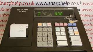 How To Use The Sharp XE-A107 / XEA107 / XE-A106 / XEA106 / XE-A102 / XEA102 Cash Register