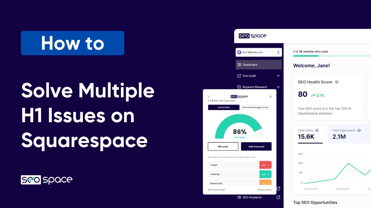 How to Solve Multiple H1 Issues on Squarespace - YouTube