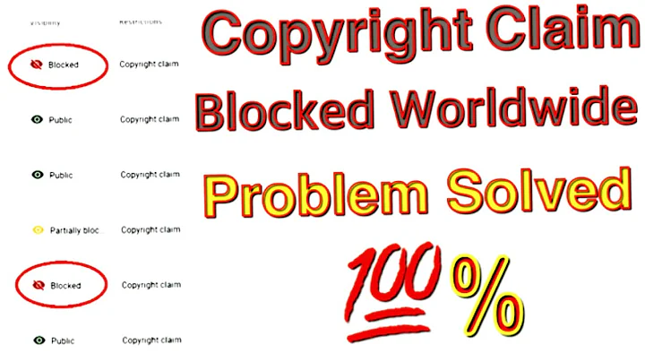 Blocked Copyright Claim All Countries Affected YouTube Video Blocked Copyright Claim Problem Solved