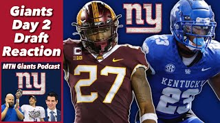 NY Giants Draft Reaction Day 2 | Tyler Nubin + Andru Phillips by MikeTooNice  2,296 views 2 weeks ago 20 minutes