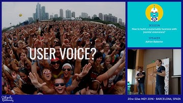 JAB16 - How to build a sustainable business with Joomla! extensions?