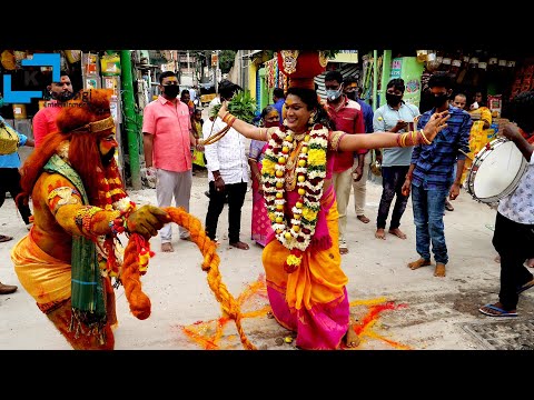 Old City Bonalu | Jogini Vaishnavi Dance | Pawan Pothuraju Dance | Mir Alam Mandi Bonalu | Hyderabad
