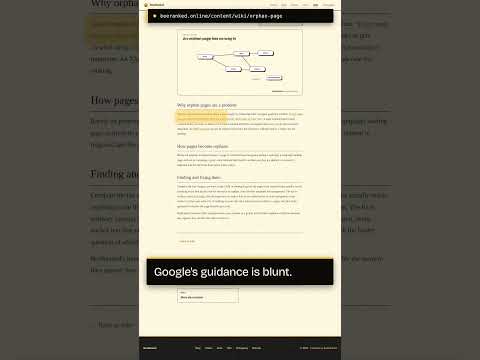 Video: No orphan pages and automatic internal links
