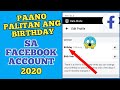 Paano mag change ng birt.ay sa facebook account 2020  gamit ang cellphone