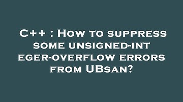 C++ : How to suppress some unsigned-integer-overflow errors from UBsan?