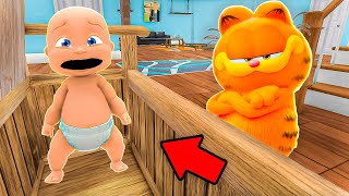 Baby and GARFIELD Play Hide and Seek!