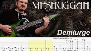 Demiurge - Instrumental Guitar Cover and Tabs - Meshuggah