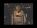 Dr. Maya Angelou's Acceptance Speech of the 2008 Voice of Peace Award