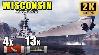 Battleship Wisconsin  Impressive reload with Halsey and new skill