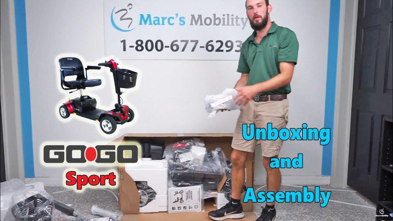 PrideMobility Pride GoGo Sport Travel Scooter 4 Wheel S74 How to