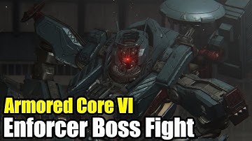 Armored Core 6 Enforcer Boss Fight Gameplay Walkthrough (Dual Melee & Shotgun Build) [PS5] 4K