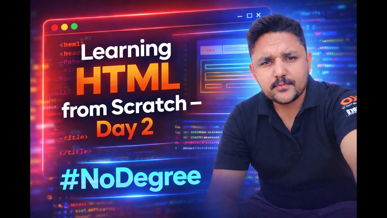 "Learning HTML from Scratch Day2 " 