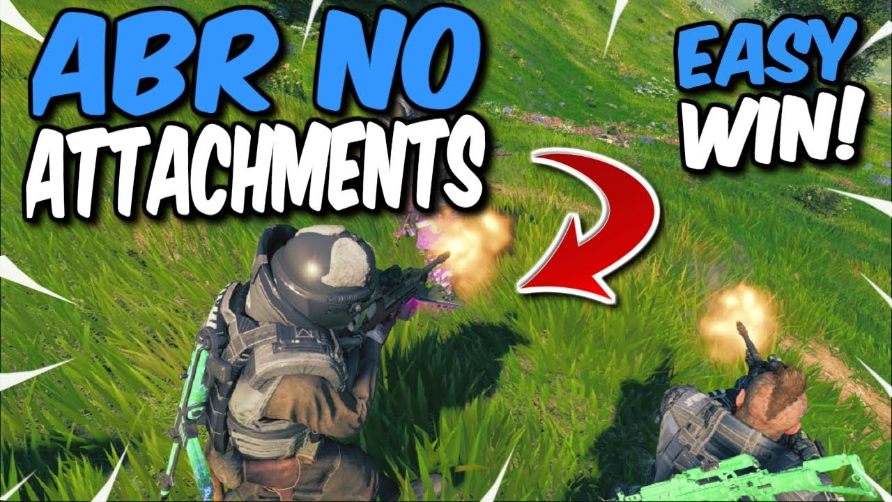 No Attachment ABR Challenge! 18 Kill COD Blackout Solo Win!