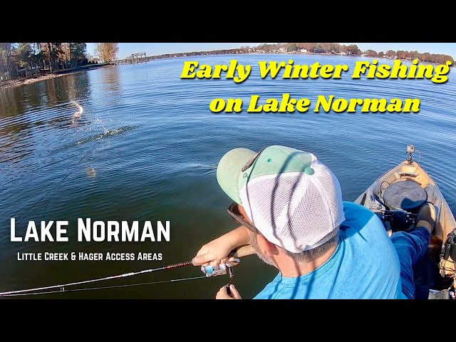 Early Winter Bass Fishing - Lake Norman - Drought Conditions