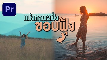 วิธีแบ่ง2จอ ขอบฟุ้งๆ ใน Premiere Pro
