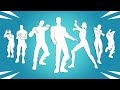 Top 50 legendary fortnite dances  emotes bad bunny goated celebrate me run down without you