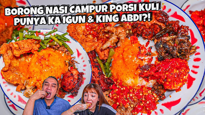 NASI KULIT MERCON SAMBAL BELIMBING! BORONG SEMUA LAUK DI RESTO BARU KAK IGUN DAN KING ABDI?!