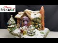 DIY Christmas Thatched house Decorations using  Clay And Cardboard