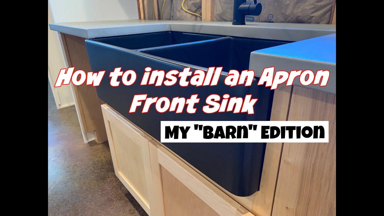 How to Install an Apron Front Sink into kitchen YouTube