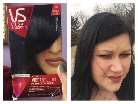 Vidal Sassoon Midnight Muse Blue Hair Dye Review Youtube
