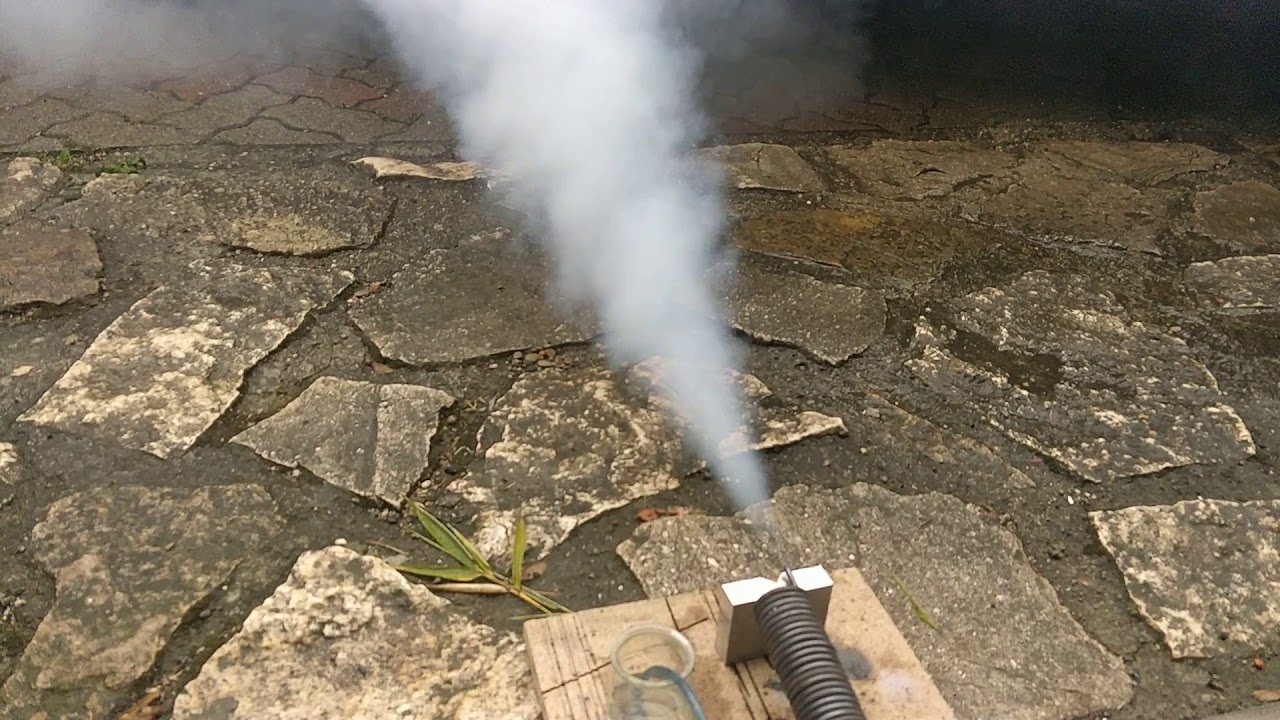 Homemade Smoke Machine 4000 Watts Test 1 YouTube