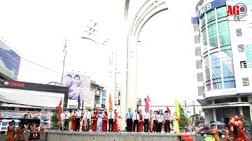 Khánh thành cổng chào và vòng xoay đèn 4 ngọn TP Long Xuyên