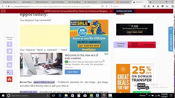 How to do comment posting in off page #SEO