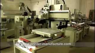 Flat Screen Printing Machine with Sliding Working Table