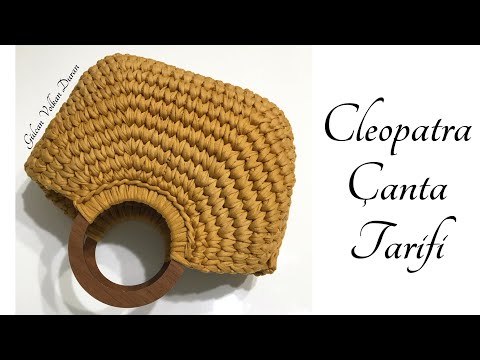 Penye İpten Hasır Modelli ( CLEOPATRA BAG ) Çanta Yapımı - Part 1