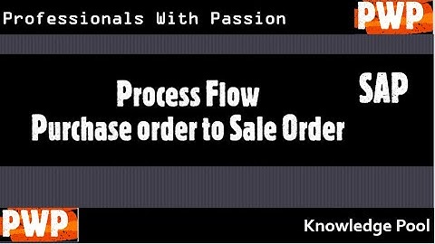 SAP Process flow - Purchase order to Sale Order