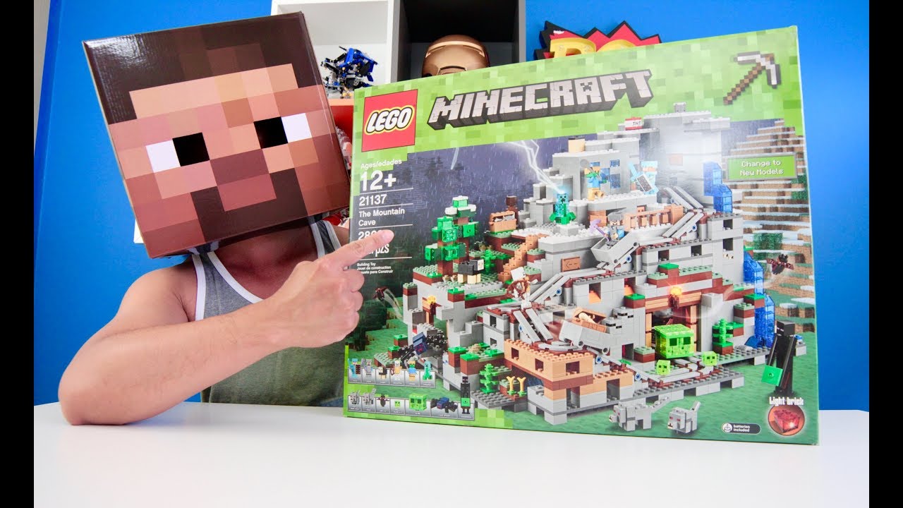 lego 21137 minecraft the mountain cave