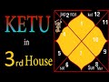 SECRET of Ketu in Third House (South Node in Third House)