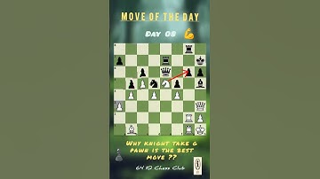 Move of the Day 8 | Only Masters Play This Move! #Chess #ChessStrategy#chesscom