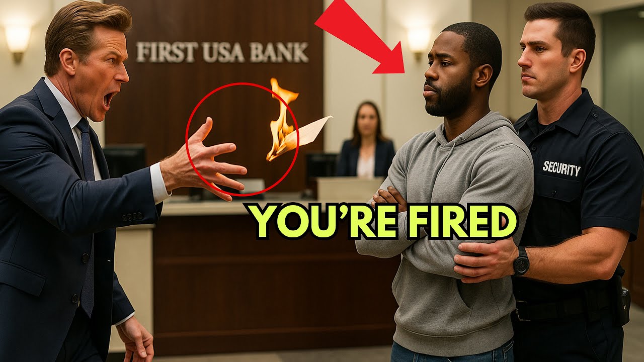 he burned my check, not knowing i owned the bank he worked in