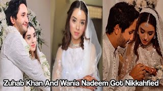 Zuhab and Wania Nikkah Fied | Actor Zuhab Khan And Wania Nikkah Ceremony | #zuhabkhan #wania #nikkah