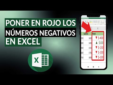 Cómo poner en rojo los valores o números negativos en EXCEL fácil y rápido